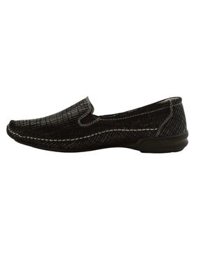 Bernie Mev Driving Loafers Black Croco Print Comfort Flats Women’s 9 Style Pam